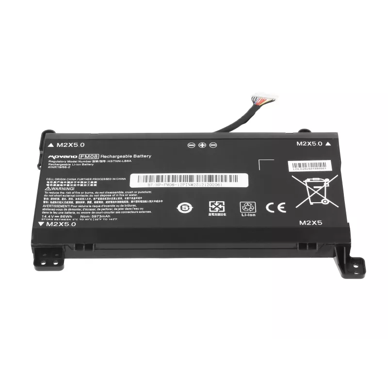 MOVANO Akku FM08 TPN-Q195 für HP Omen 17-AN 12-Pin - 5973 mAh (86 Wh)
