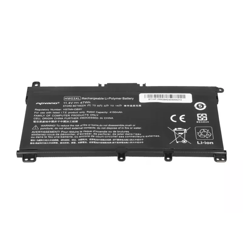 MOVANO Akku HW03XL für HP Pavilion 15-EG, 15-EH, 17-CN, 17-CP Serie - 4150 mAh (47 Wh)