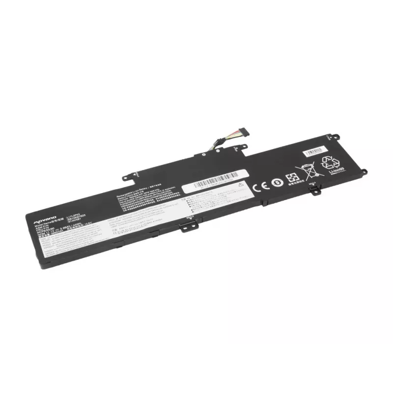 MOVANO Akku L17L3P53 für Lenovo ThinkPad Yoga L380 L390 - 3990 mAh (44 Wh)