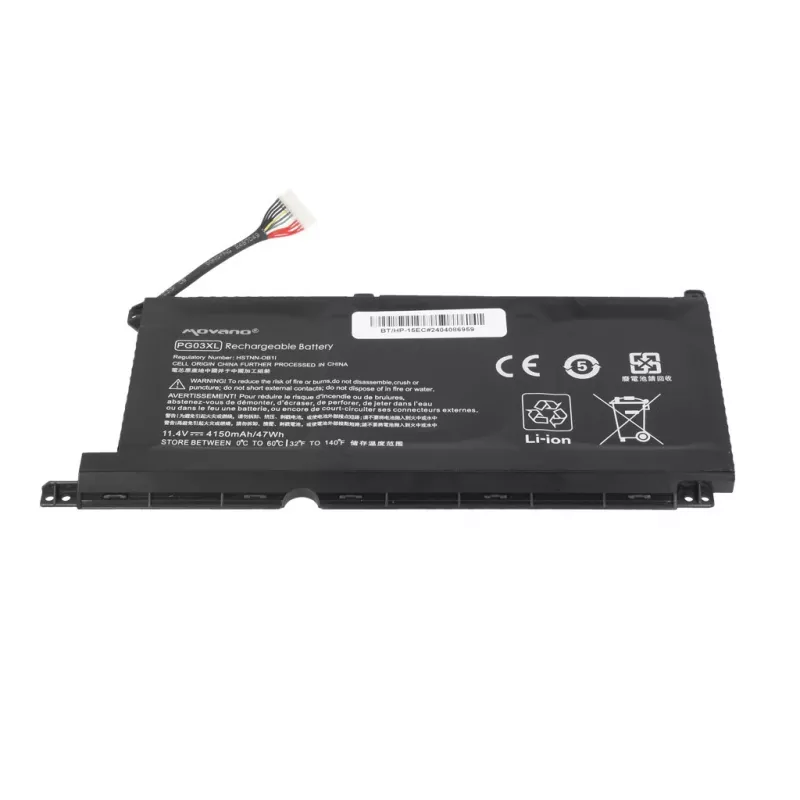 MOVANO Akku PG03XL für HP 15-DH 15-EC 15-DK 16-A - 4150 mAh (47 Wh)