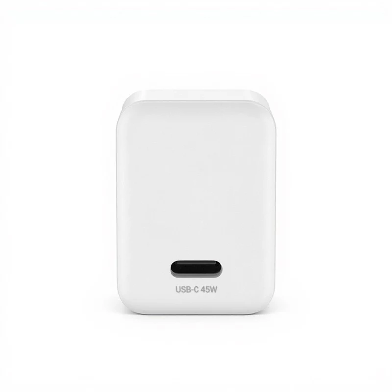 Crong Ultra Compact GaN USB-C 45W PD 3.0 PPS Wandladegerät (Weiß)