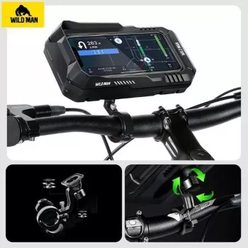 WILDMAN FK2 Fahrrad-Rahmentasche mit Smartphone-Halter, Schwarz