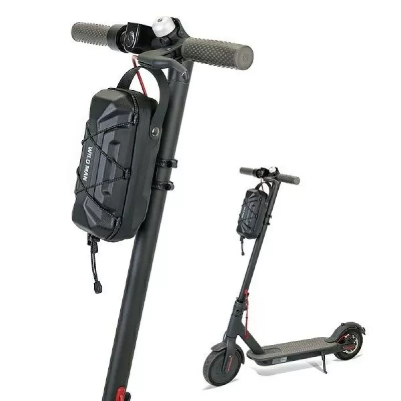 WILDMAN GD6X 2L Lenkertasche für Elektroroller, Schwarz, Hartschale, wasserabweisend
