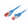 LANBERG Cat.6 S/FTP LSZH Patchkabel 20m Blau Fluke Passed
