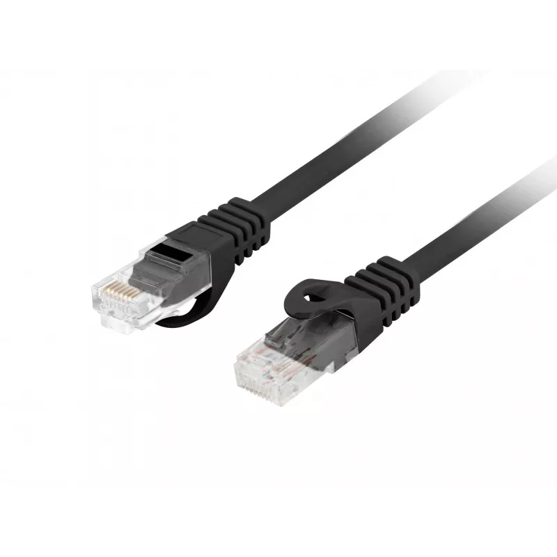 LANBERG Cat.6 UTP LSZH CU Patchkabel 20m Schwarz Fluke Passed