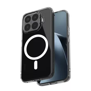 Crong Hybrid Clear Magnetic MagSafe Case für Xiaomi 13T 5G / 13T Pro 5G (Transparent)