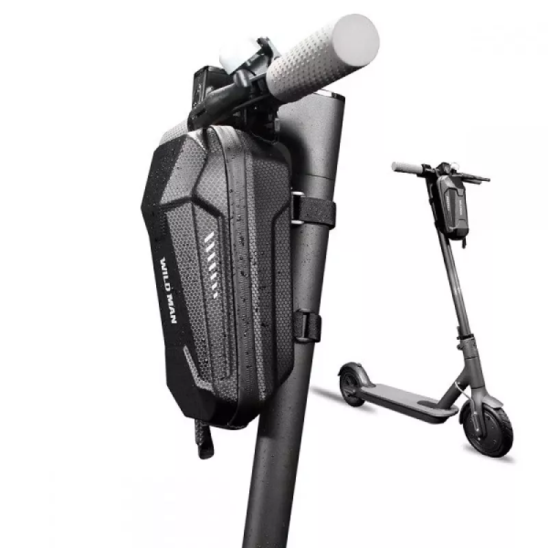 WILDMAN Electric Scooter Storage Bag 3L Black Frame Bag for Xiaomi Ninebot