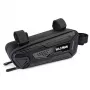 WILDMAN Bicycle Frame Bag M, Schwarz, PU-Leder, EVA, 1,2L, Handyfach, Touchscreen-kompatibel