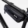 WILDMAN Bicycle Frame Bag M, Schwarz, PU-Leder, EVA, 1,2L, Handyfach, Touchscreen-kompatibel