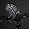 WILDMAN Fahrrad-Rahmentasche mit Handyhalter, Schwarz, 1L