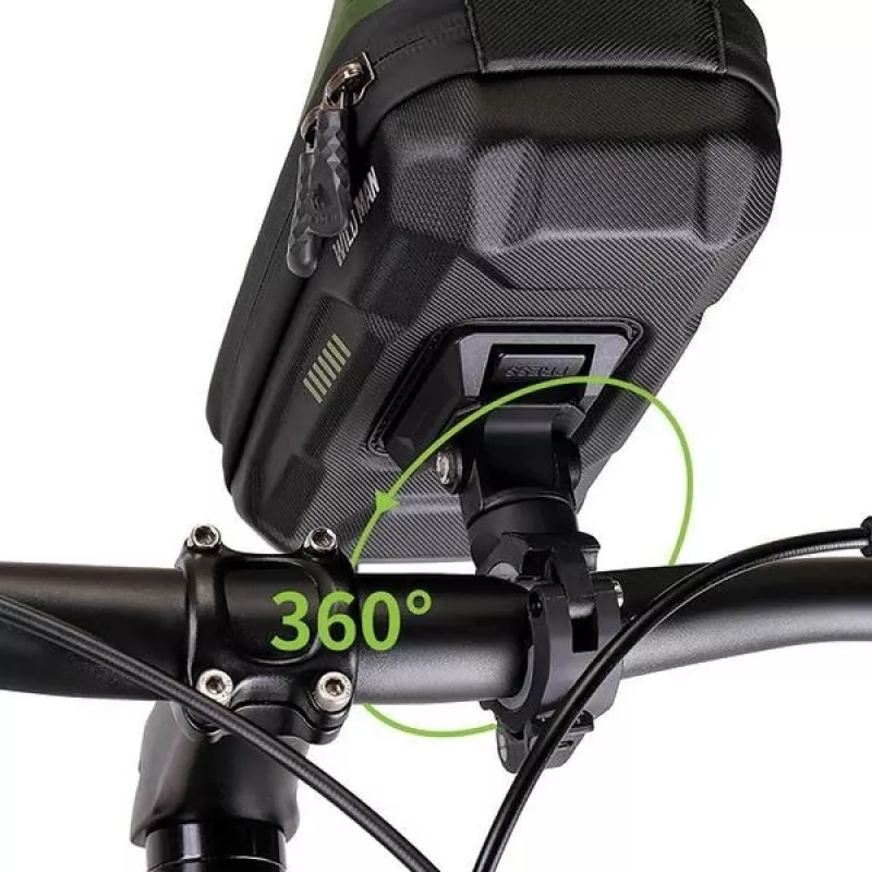 WILDMAN Fahrrad-Rahmentasche GX330 mit Handyhalterung, Grün