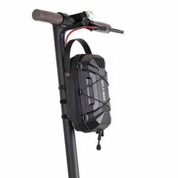WILDMAN GD6XPlus Lenkertasche für Elektroroller, Rahmengepäckträgertasche, Schwarz