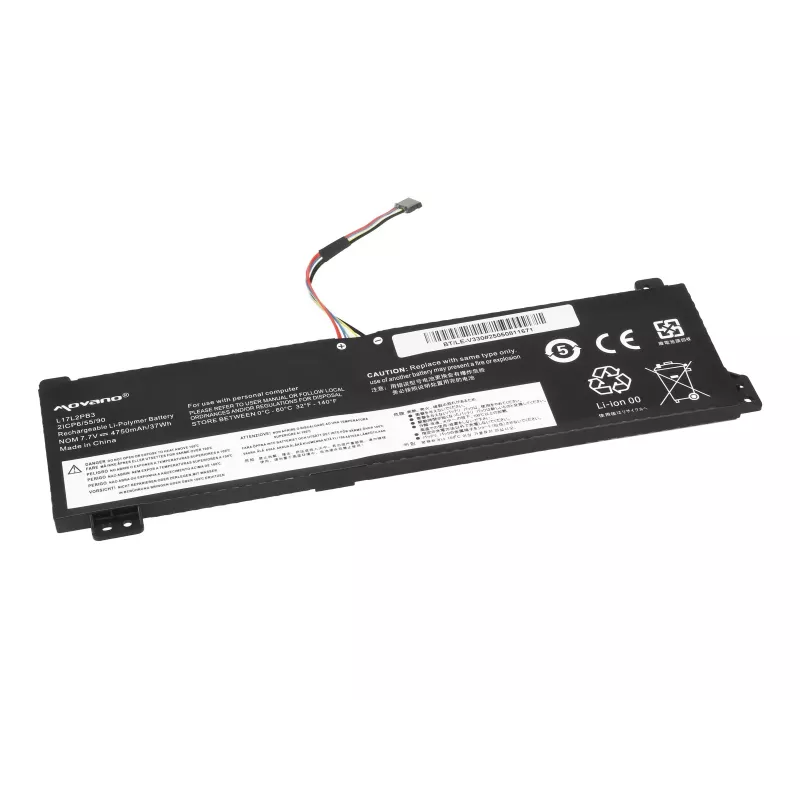 MOVANO Akku L17L2PB3 für Lenovo V130-15IGM V330-15IKB V530-14IKB V530-15IKB - 4750 mAh (37 Wh)