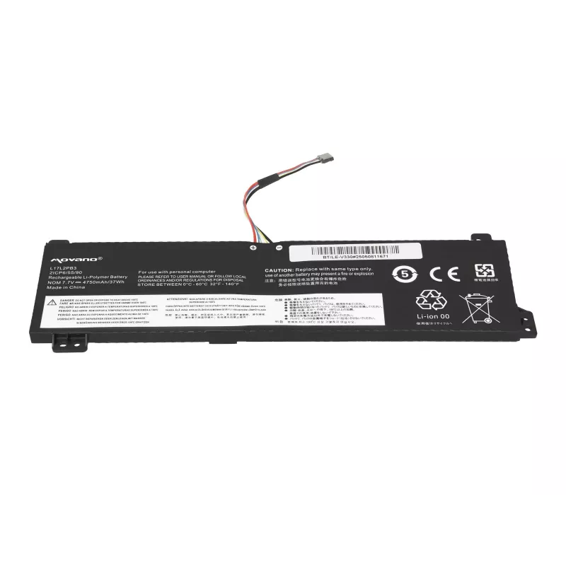 MOVANO Akku L17L2PB3 für Lenovo V130-15IGM V330-15IKB V530-14IKB V530-15IKB - 4750 mAh (37 Wh)