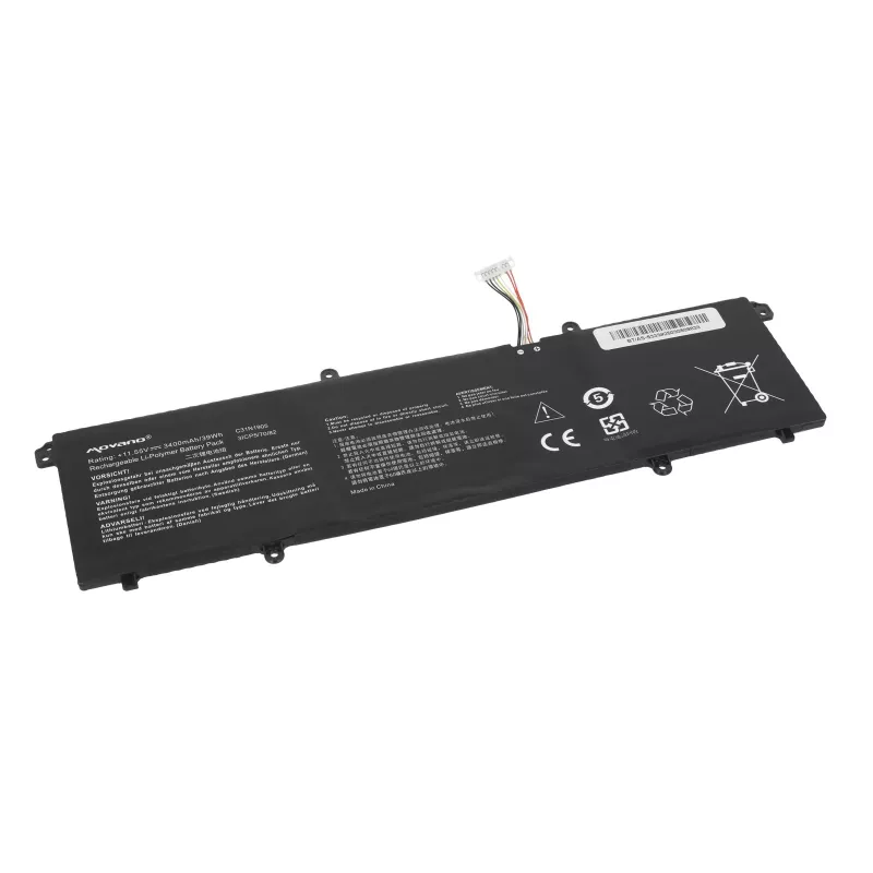 MOVANO Akku C31N1905 für ASUS VivoBook S14 M433 S433 S433FL S15 S533 S533EQ - 3400 mAh (39 Wh)