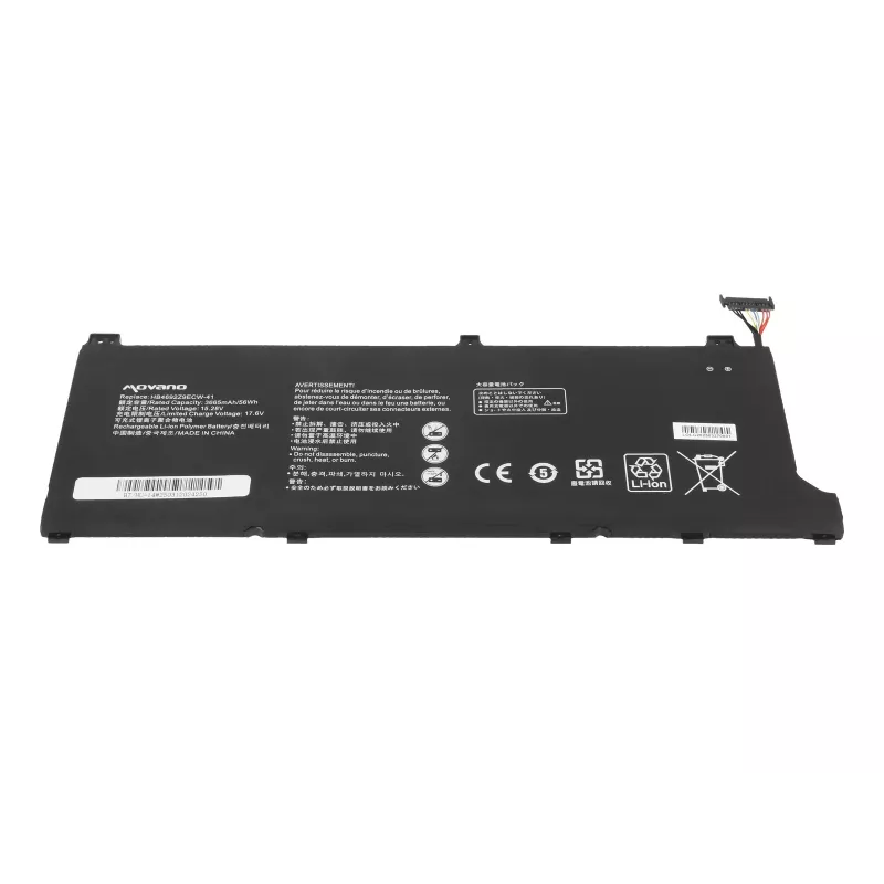 MOVANO Akku HB4692Z9ECW-41 für Huawei Honor Magicbook 14 MateBook D14 NBB-WAH9Q - 3665 mAh (56 Wh)