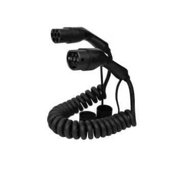 DEFENZO Spiro AC7 7m Type 2 EV Charging Cable 32A 3-Phase 22kW Black