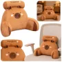 LEAN TOYS Rückenlehne Sessel Rückenstütze für Sessel Bett Capybara Braun 60 x 40 cm