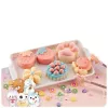 LEAN TOYS Kreatives Plastik-Set zum Herstellen von Squishy-Dekorations-Desserts und Blumen DIY