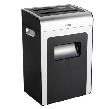DELI E9917EU Cross-Cut Papier-Schredder, 10 Blatt, 20L, Schwarz