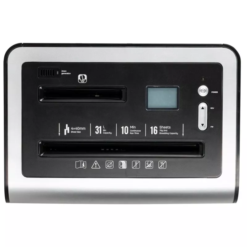 DELI E9917EU Cross-Cut Papier-Schredder, 10 Blatt, 20L, Schwarz