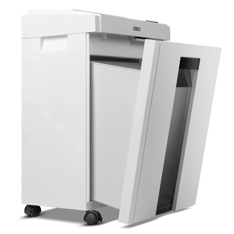 Deli E9952 Cross-Cut Papier-Schredder, 10 Blatt, 21L, Schwarz