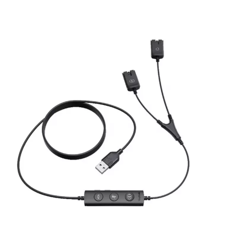 Yealink USB/QD Trainer Cable für YHS-Serie (USB auf QD) - Schwarz