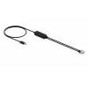 Yealink Telefonkabel (1 Stück) - RJ9 Headset-Splitterkabel 25 cm Schwarz