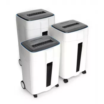 WALLNER Aktenvernichter HD-300 C4 Cross-Cut Papierschredder, 8 Blatt, 15 L, Schwarz