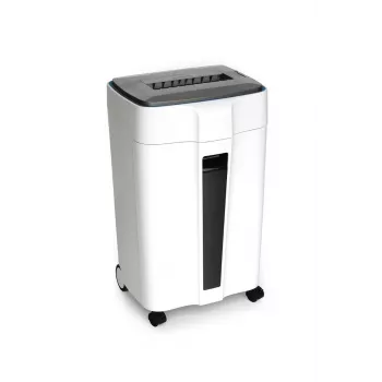 WALLNER Aktenvernichter HD-300 C2 Cross-Cut Papierschredder, 10 Blatt, 21 L, Schwarz