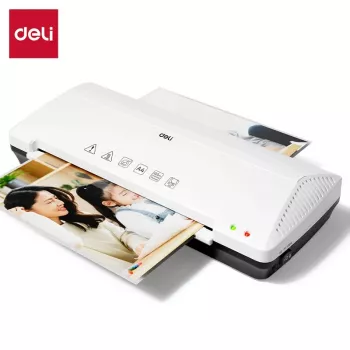 DELI Büro-Laminiergerät ET102 A4 - Heiß & Kalt, 2 Walzen, 250 mm/min, Schwarz