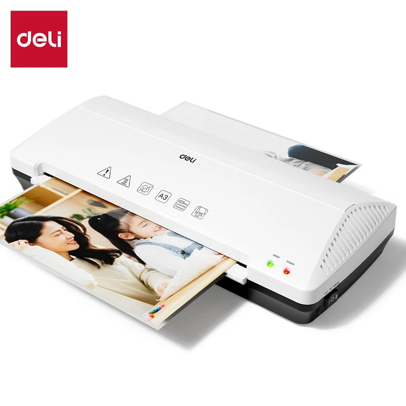 DELI Büro-Laminiergerät ET105 A3 - Heiß & Kalt, 2 Walzen, 125 Mikron