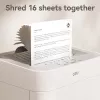 Deli ET048 Cross-Cut Papier-Schredder, 8 Blatt, 15 L, Schwarz