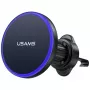 USAMS Magnetischer Lüftungsdüsen-Halter für Smartphones, 360° Rotation, Schwarz