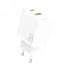 Dudao A26TEU GaN 25W USB-C USB-A Wandladegerät Weiß