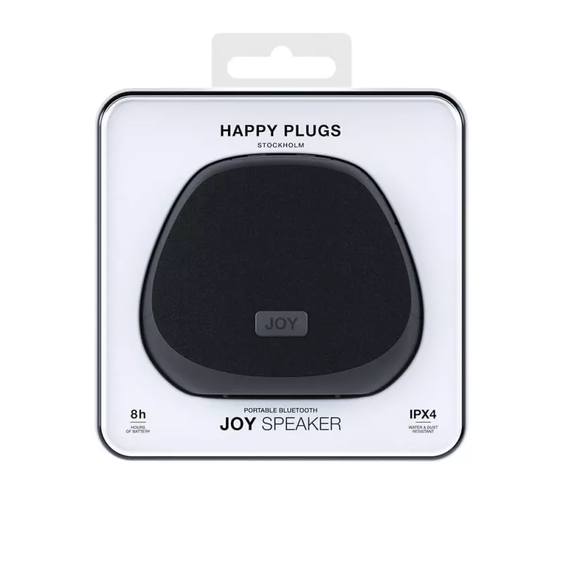 Happy Plugs Joy Speaker - Kabelloser Bluetooth 5.3, 5W (Schwarz)