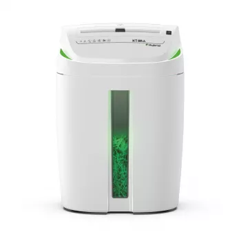 KOBRA Hybrid S4 Cross Cut Shredder, P-4, 10 Blatt, 20 L, Weiß/Anthrazit