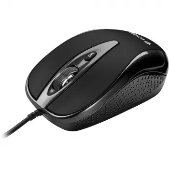 YENKEE YMS 1025 BK QUITO USB Kabelmaus, Optisch, 1000 DPI, 4 Tasten, Schwarz
