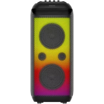 SENCOR Partycon BOOST Power 250W Tragbarer Bluetooth-Partylautsprecher mit TWS, IPX4, LED, FM-Radio, Karaoke, Mikrofon