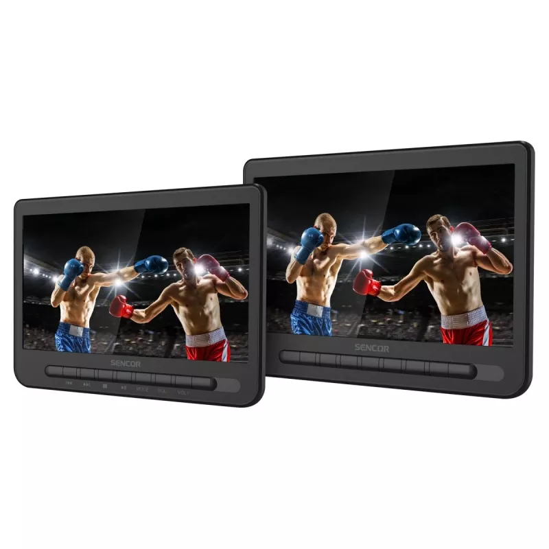 SENCOR SPV 7105 DUAL DVD 2x10 Zoll LCD Kopfstützenmonitor fürs Auto