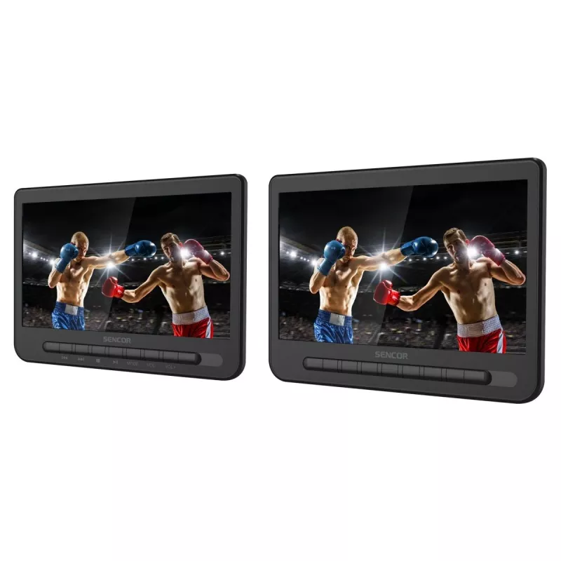 SENCOR SPV 7105 DUAL DVD 2x10 Zoll LCD Kopfstützenmonitor fürs Auto