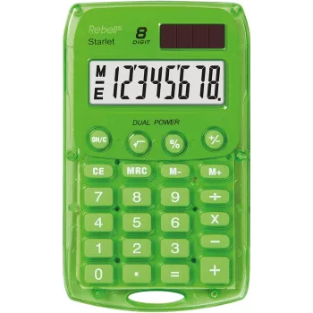 Rebell Starlet Taschenrechner Schwarz 10-stelliges LCD Dual Power