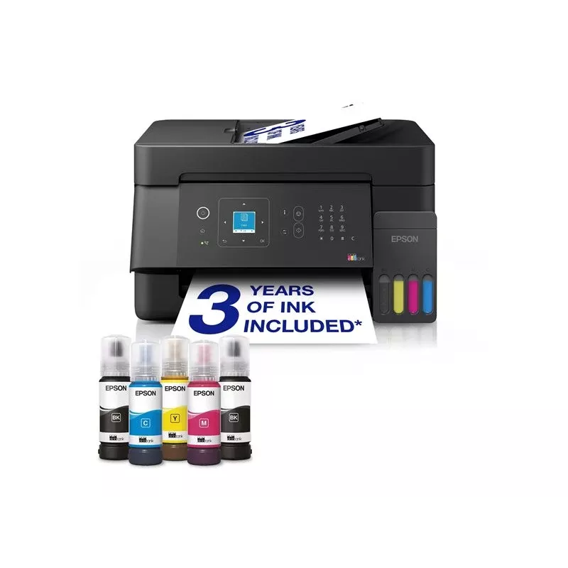 Epson L5390 Multifunktions-Tintentankdrucker - Farbe - A4 - 33 Seiten/min - Fax - Wi-Fi - LAN - ADF 30 Blatt - Schwarz