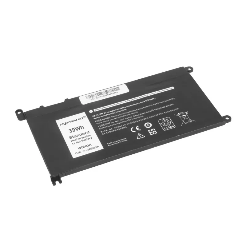 MITSU Akku WDX0R P75F P62F P66F T2JX4 WDXOR für Dell - 3400 mAh (39 Wh)