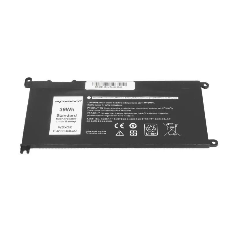MITSU Akku WDX0R P75F P62F P66F T2JX4 WDXOR für Dell - 3400 mAh (39 Wh)