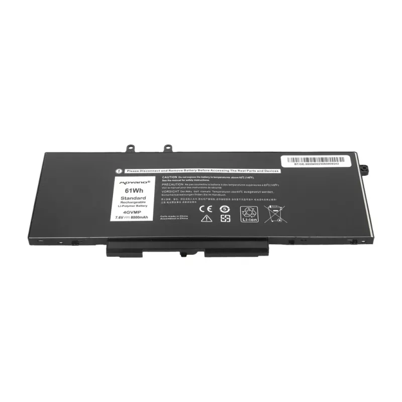 MITSU Akku 4GVMP für Dell Latitude 5400 5500 - 8000 mAh (61 Wh)