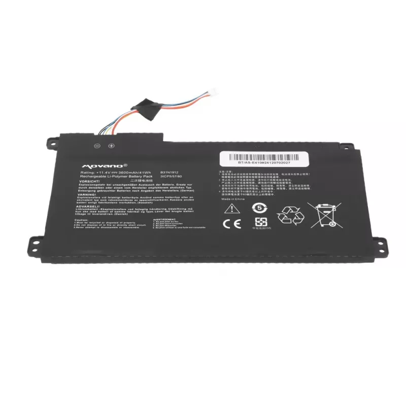 MITSU Akku B31N1912 C31N1912 für Asus E410MA L410MA - 3600 mAh (41 Wh)