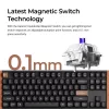 Keychron K8H-F1 75% Magnetic Wood Black Gaming-Tastatur