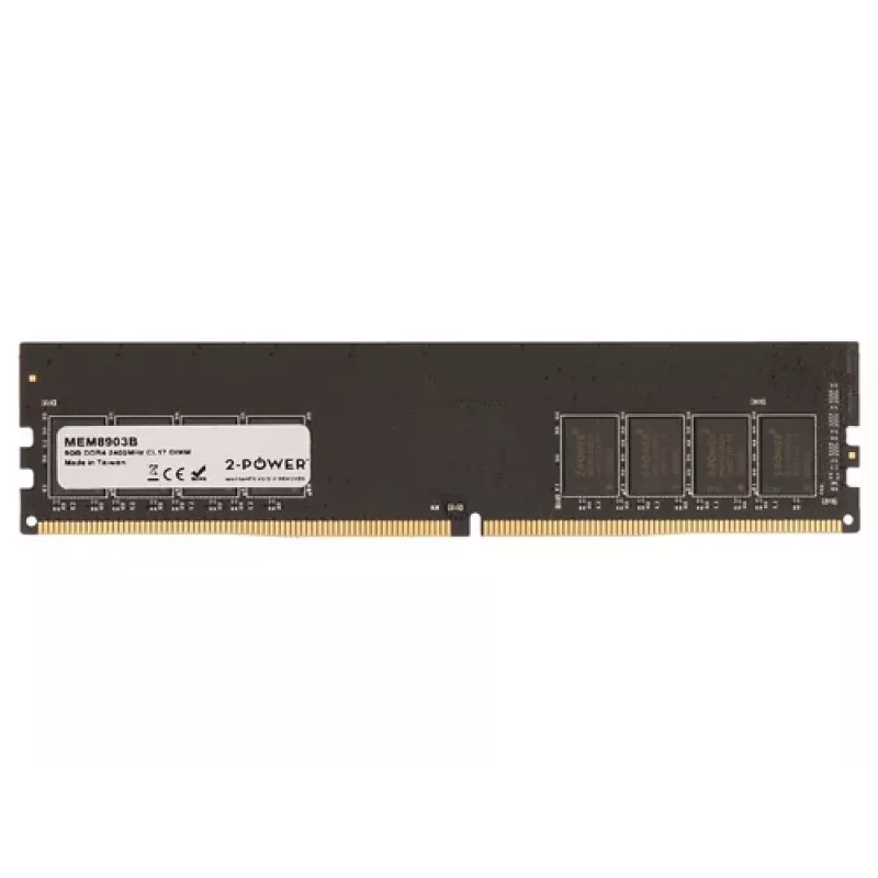 2-Power DDR4 8 GB 288-Pin DIMM Desktop-Speichermodul (PC4-21300, 2666 MHz, CL19, 1,2 V, Non-ECC, Unbuffered, Single Rank)