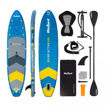 REBEL ACTIVE RBA-4501-BL aufblasbares Stand-Up-Paddle-Board 320 cm blau